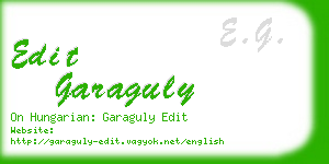 edit garaguly business card